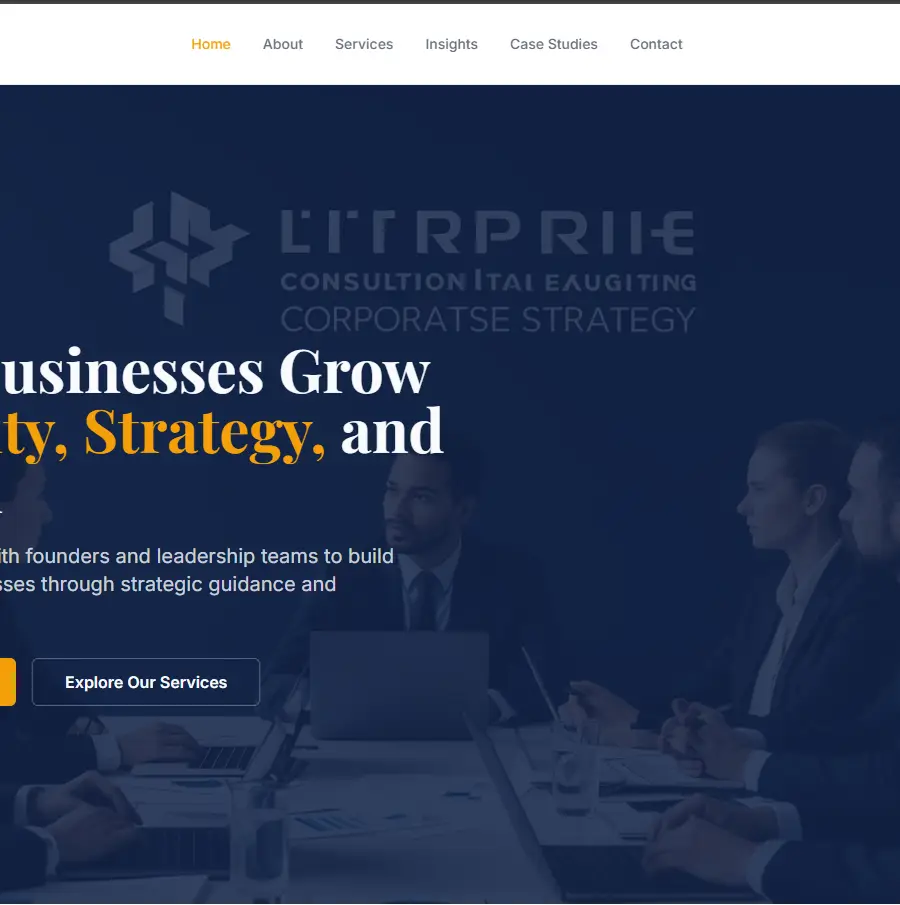 Qyrex Consulting Website & CMS Platform