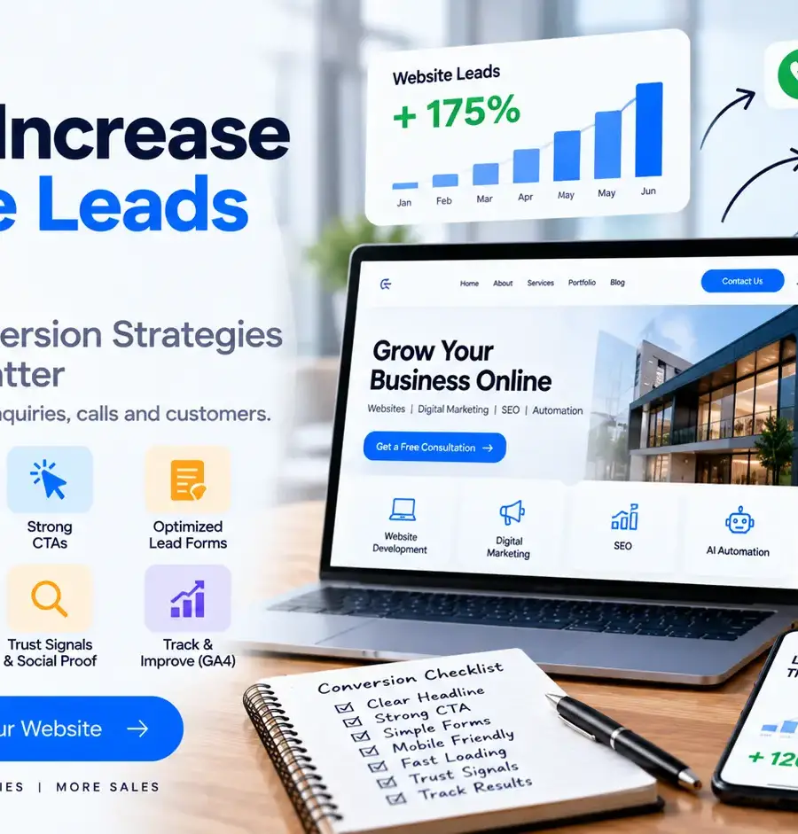 How to Increase Website Leads in 2026: 15 Website Conversion Strategies That Actually Matter